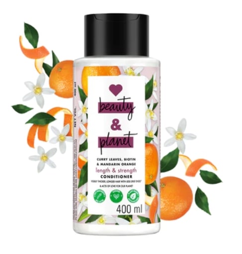 Love Beauty and Planet Curry Leaves, Biotin & Mandarin Paraben Free conditioner for long & strong hair