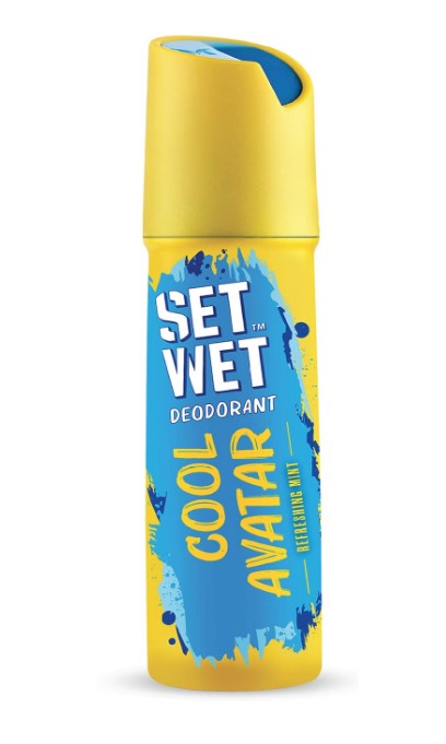 SET WET Deodorant For Men Cool Avatar Refreshing Mint, 150ml