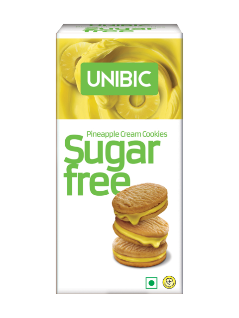 Unibic Cream Cookies  Pineapple Flavor 75gm