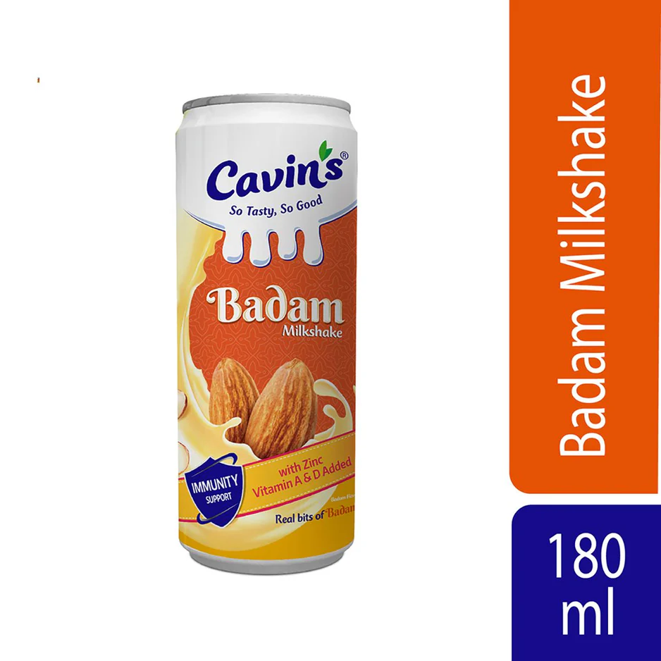 CAVINS FLAVORED MILK BADAM 180ML