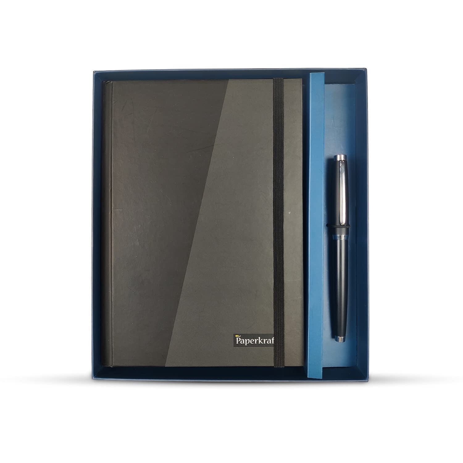 Paperkraft Expressions Gift Pack (Roller Ball Pen + A5 Hardbound Notebook)|Premium Metal Body Pen & Elegantly Designed Notebook