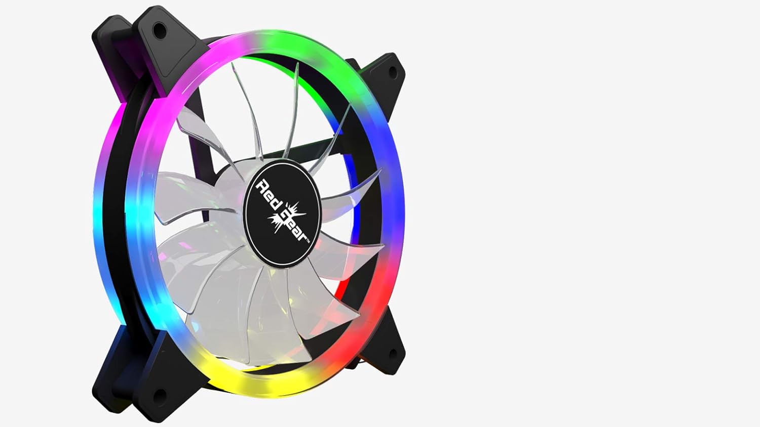 Redgear Turbo F-1 Case Cooling Fan with Auto RGB LED Light