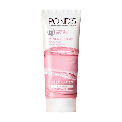 Ponds White Beauty Mineral  Clay Facial Foam