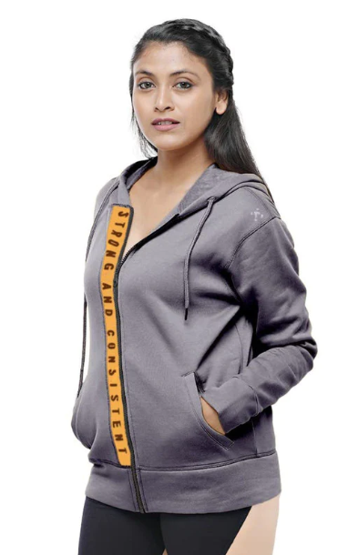 Women Grey Solid Jackets ND JACKET_Grey (8904316988415)