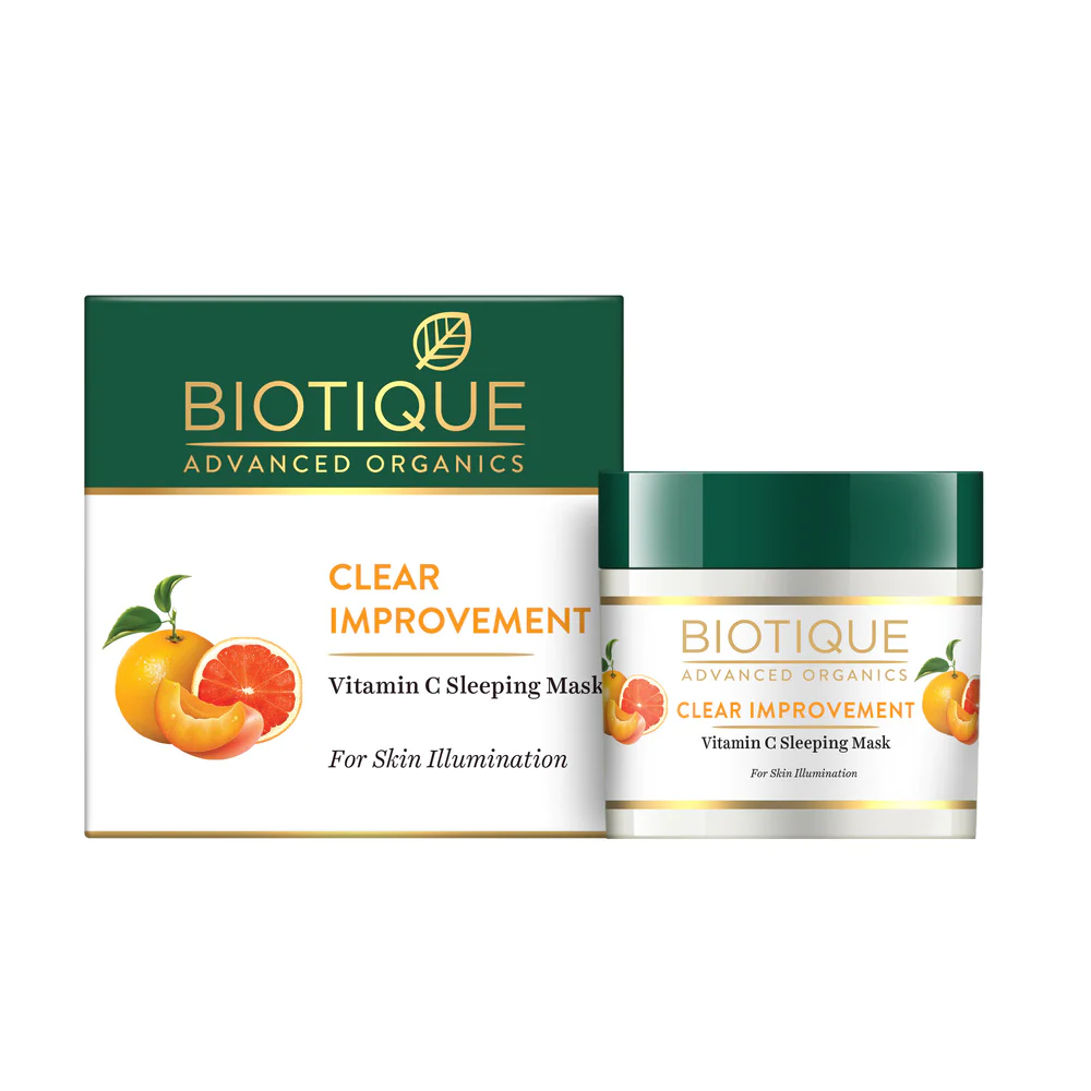 Biotique  Clear Improvement Vitamin C Sleeping Mask 50gm