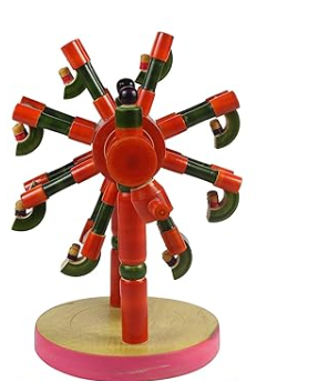 Wooden Giant Wheel/Ferris Wheel Toy for Kids  - Shree Channapatna Toys