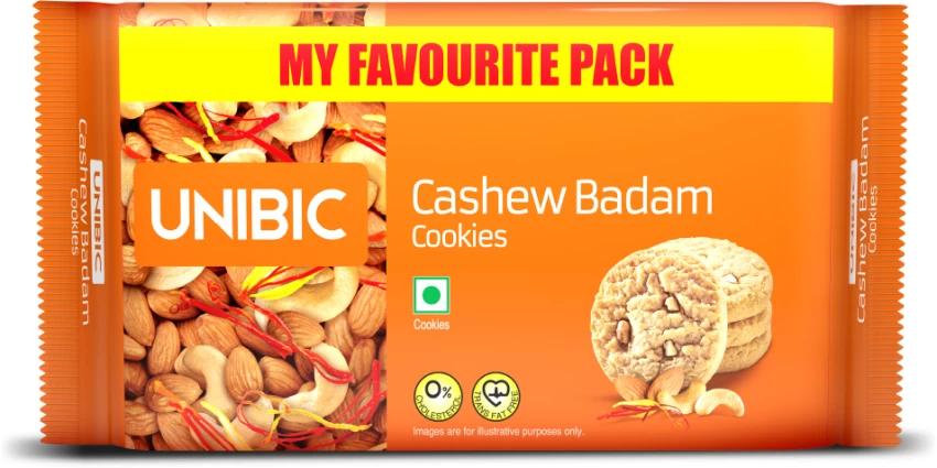 UNIBIC Cashew Badam Cookies - 300 g My Favorite Pack,